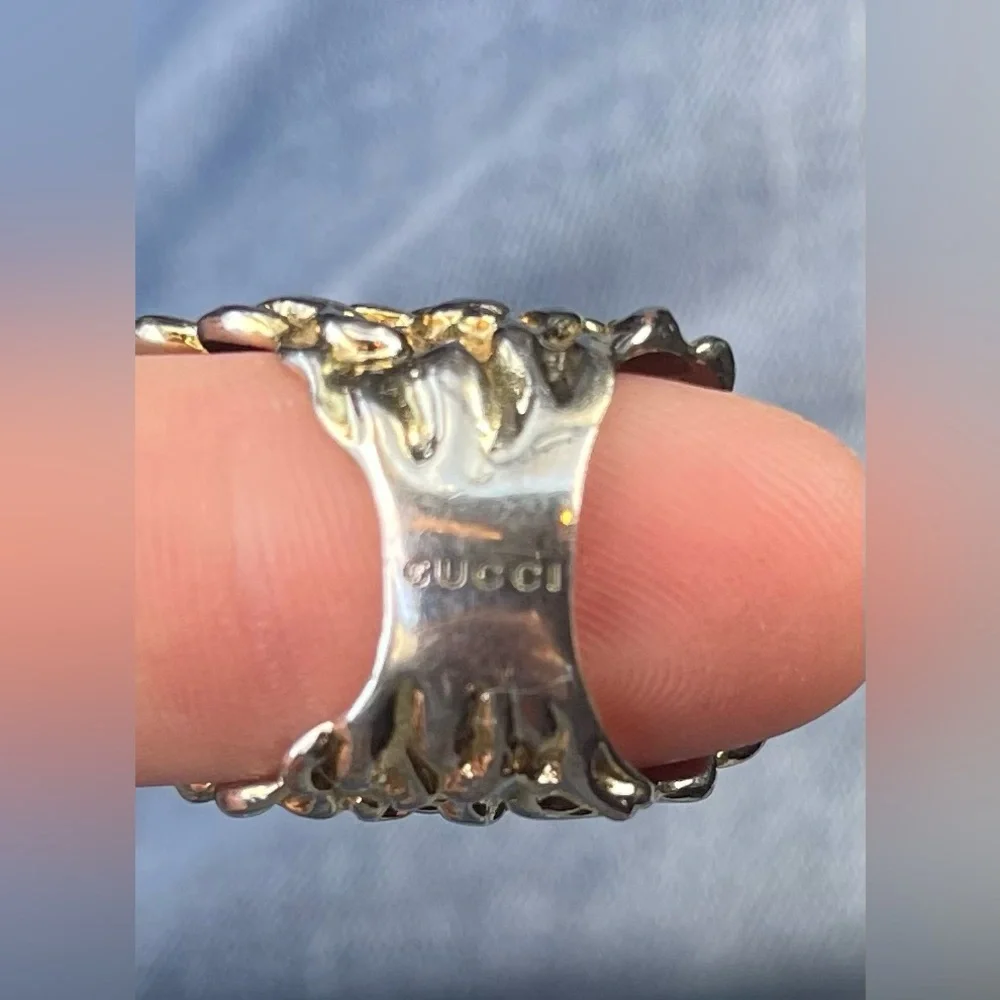 GOLD GUCCI LION RING - Picture 4 of 5